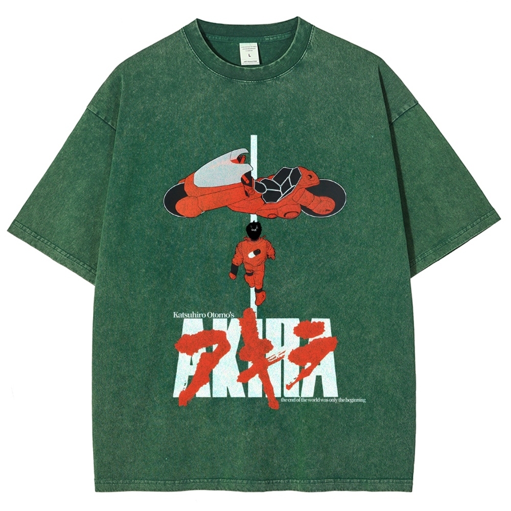 Akira Vintage Wash Japanese Design T-Shirt