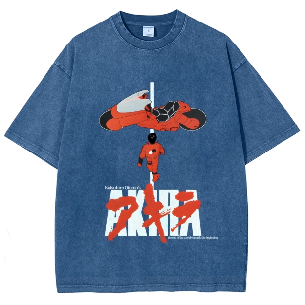 Akira Vintage Wash Japanese Design T-Shirt