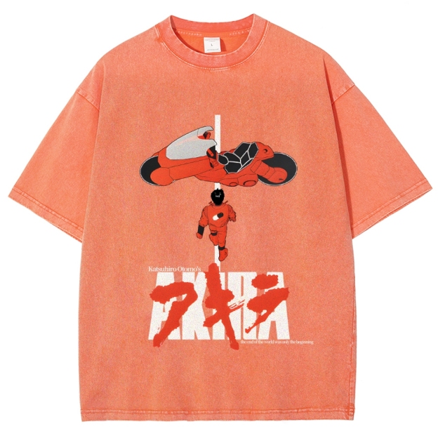 Akira Vintage Wash Japanese Design T-Shirt