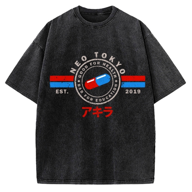 The Capsules Akira Neo Tokyo 2019 Vintage Washed T-shirt