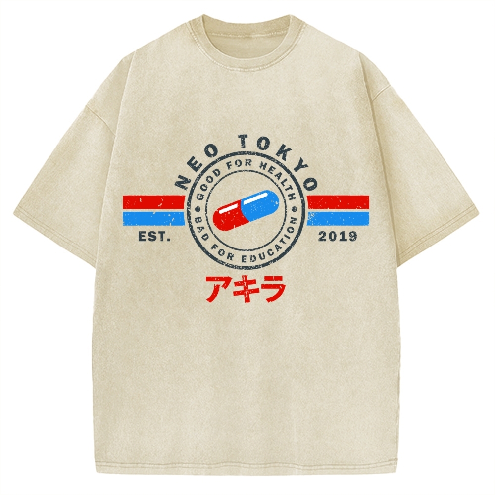 The Capsules Akira Neo Tokyo 2019 Vintage Washed T-shirt