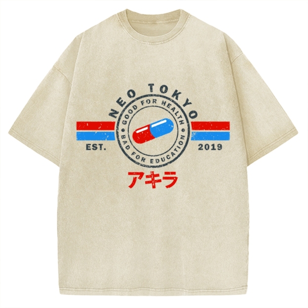The Capsules Akira Neo Tokyo 2019 Vintage Washed T-shirt