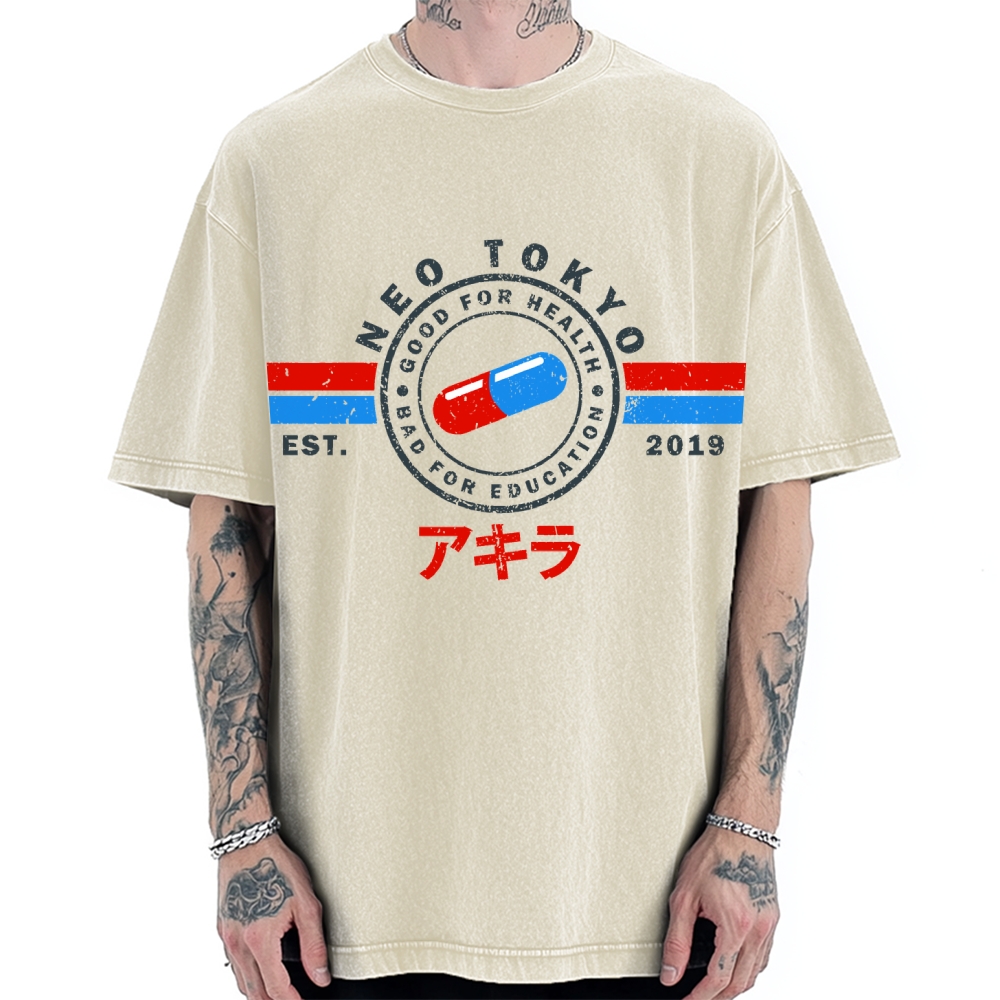The Capsules Akira Neo Tokyo 2019 Vintage Washed T-shirt