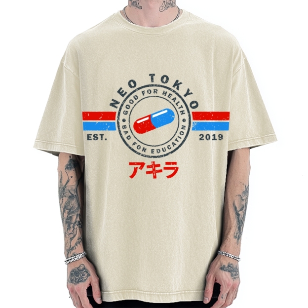 The Capsules Akira Neo Tokyo 2019 Vintage Washed T-shirt