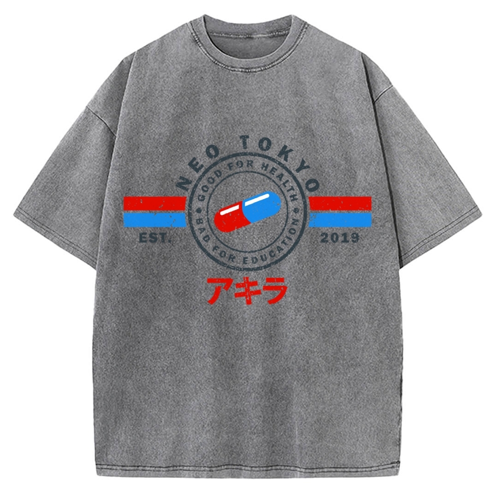 The Capsules Akira Neo Tokyo 2019 Vintage Washed T-shirt