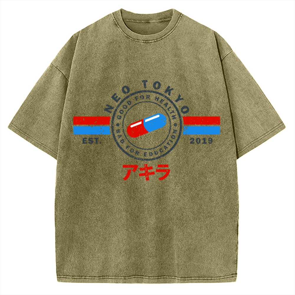 The Capsules Akira Neo Tokyo 2019 Vintage Washed T-shirt