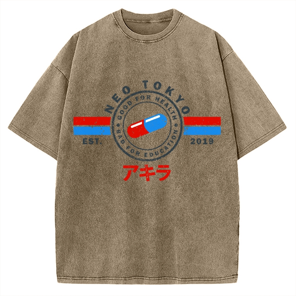 The Capsules Akira Neo Tokyo 2019 Vintage Washed T-shirt