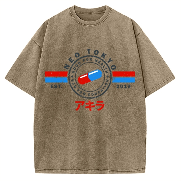 The Capsules Akira Neo Tokyo 2019 Vintage Washed T-shirt