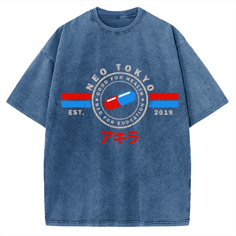 The Capsules Akira Neo Tokyo 2019 Vintage Washed T-shirt