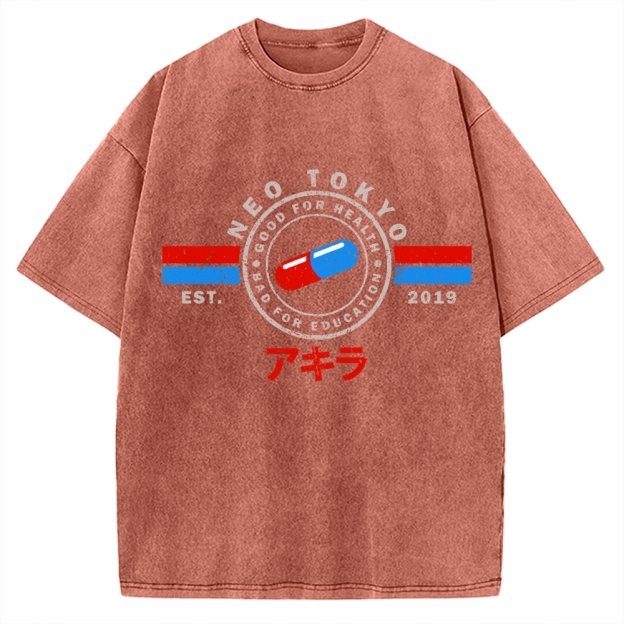 The Capsules Akira Neo Tokyo 2019 Vintage Washed T-shirt