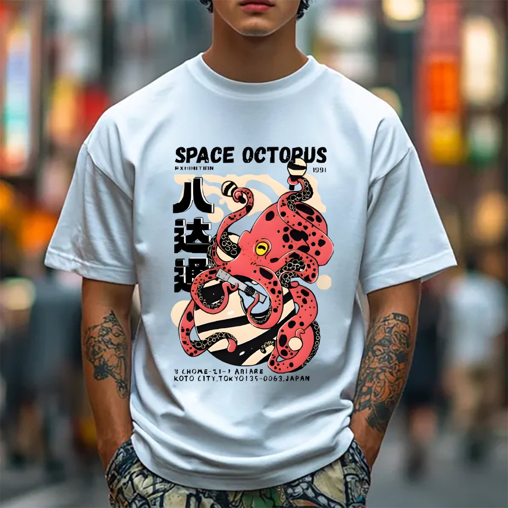 Space Octopus Japanese Style Classic Tee