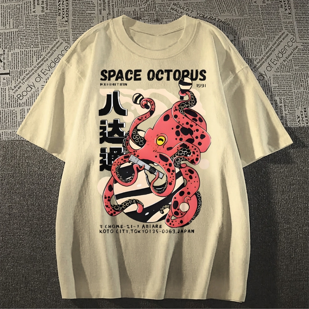 Space Octopus Japanese Style Classic Tee