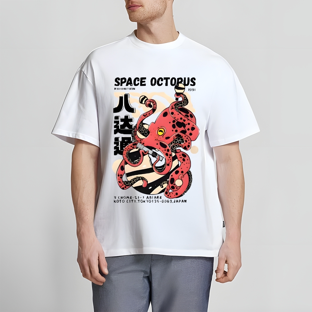 Space Octopus Japanese Style Classic Tee