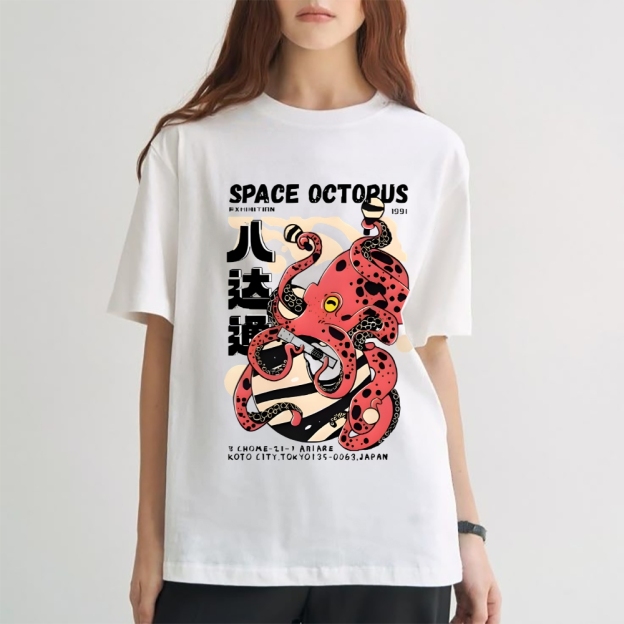 Space Octopus Japanese Style Classic Tee