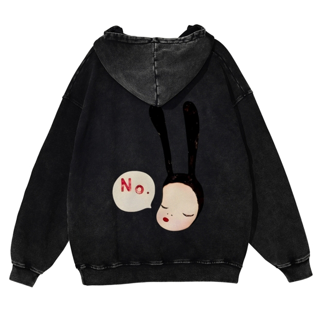 Casual Yoshitomo Nara Washed Hoodie