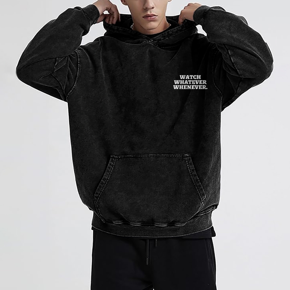 Sony Betamax Vintage Washed Cotton Back Art Hoodie