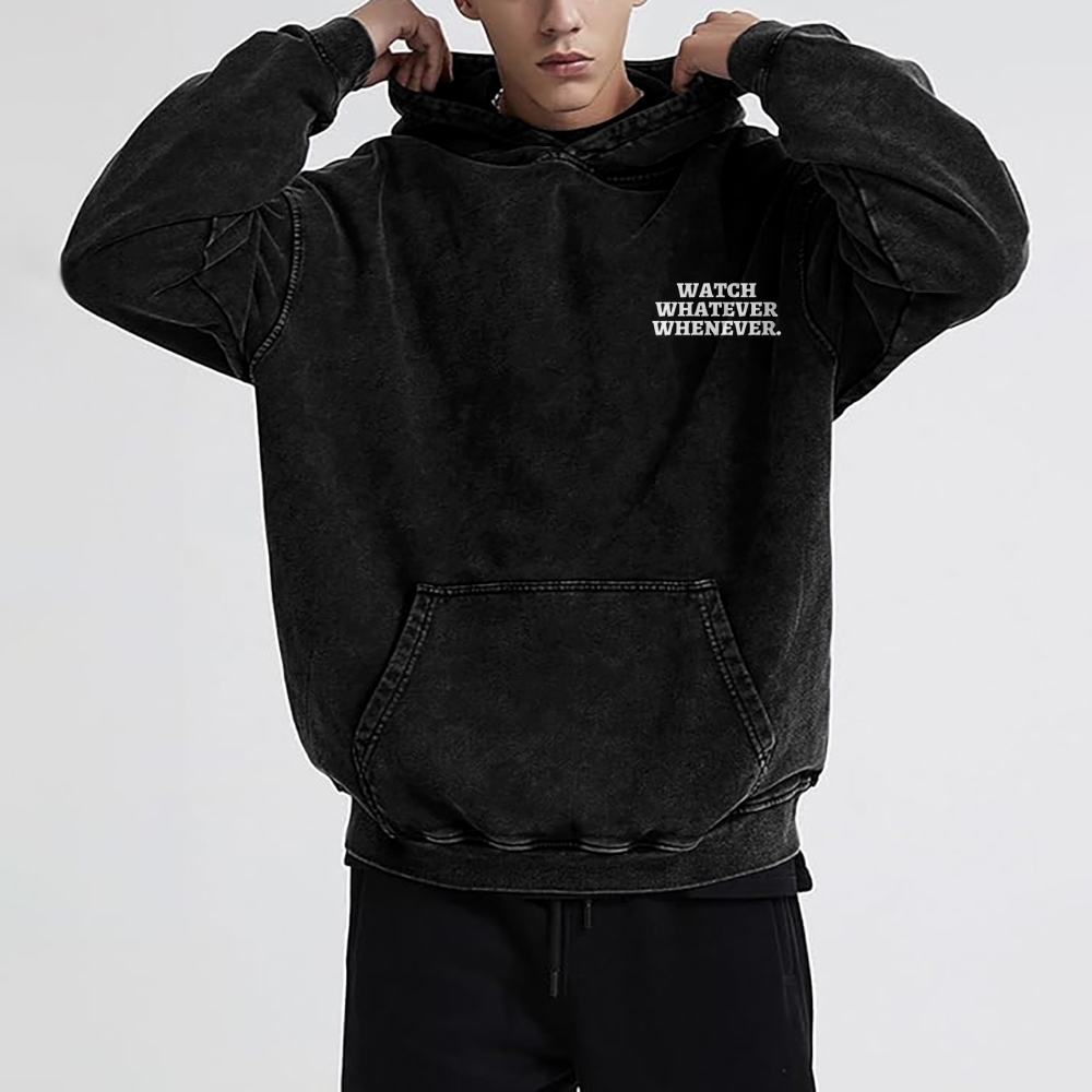 Sony Betamax Vintage Washed Cotton Back Art Hoodie