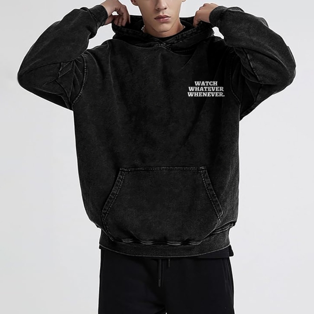 Sony Betamax Vintage Washed Cotton Back Art Hoodie