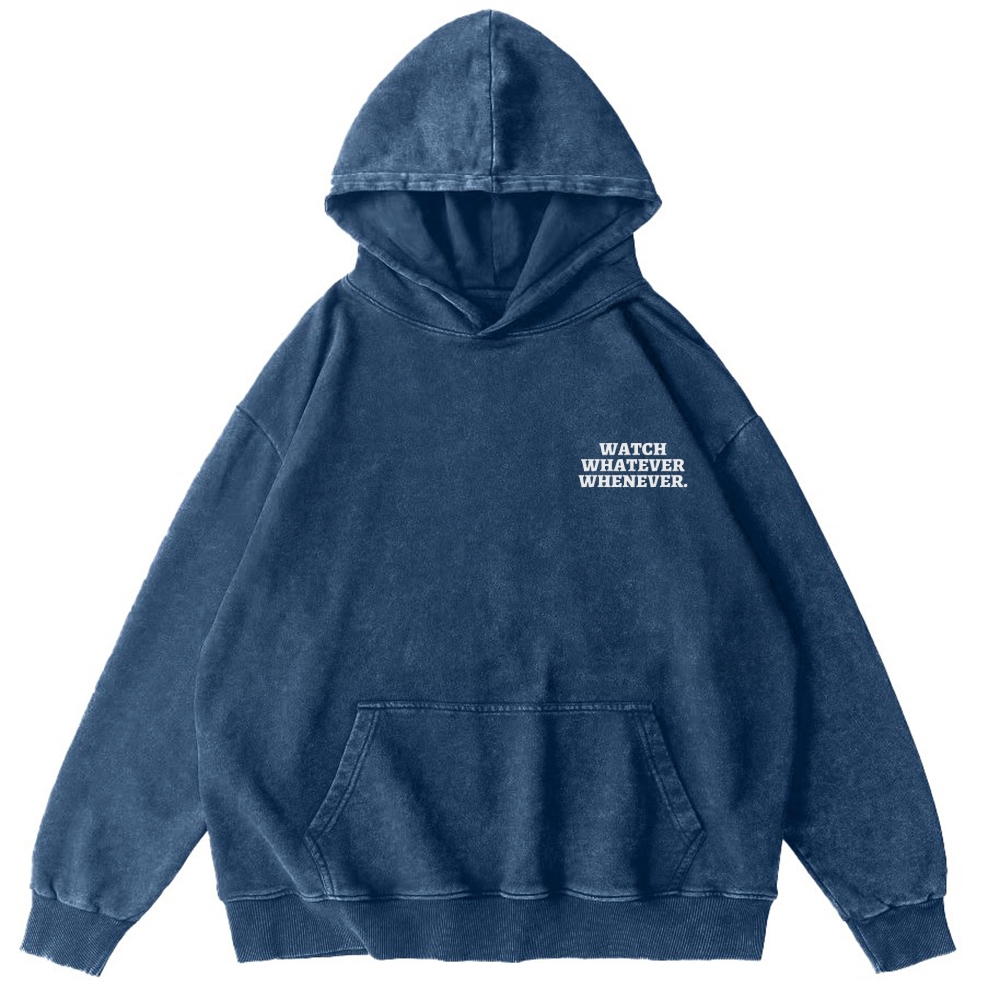 Sony Betamax Vintage Washed Cotton Back Art Hoodie