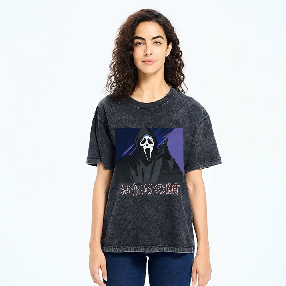 Ghost Face Japanese Washed T-Shirt