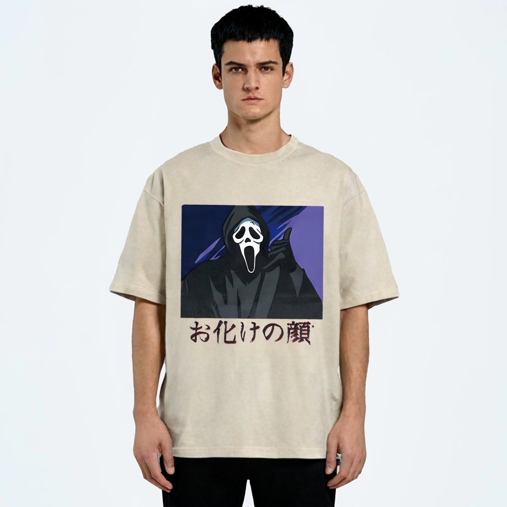 Ghost Face Japanese Washed T-Shirt