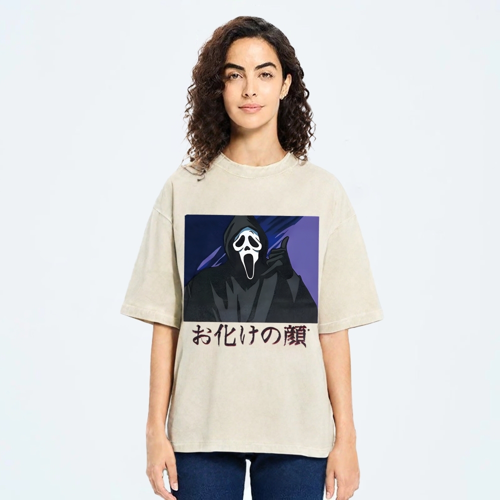 Ghost Face Japanese Washed T-Shirt