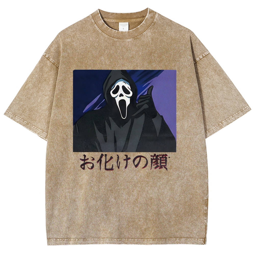 Ghost Face Japanese Washed T-Shirt