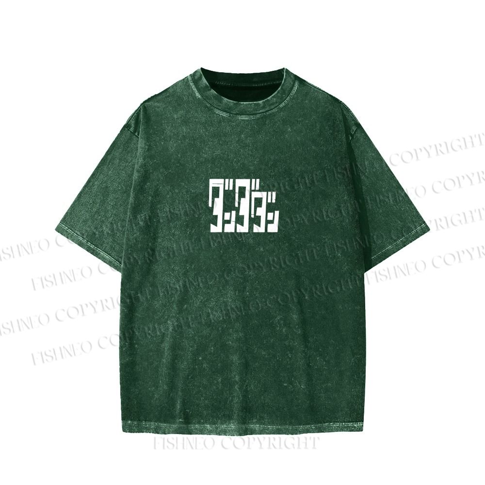 Unisex Japanese Seiko Anime Girl Printed Washed Tee