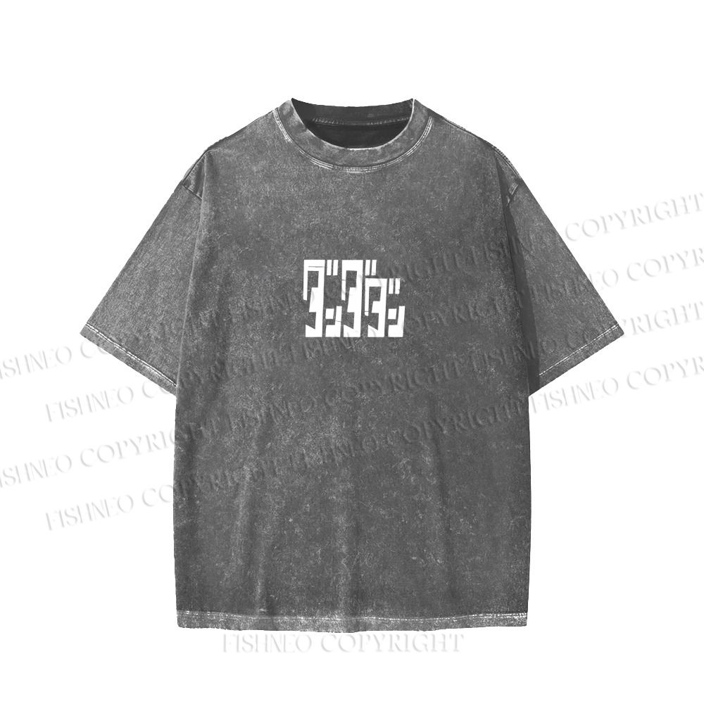 Unisex Japanese Seiko Anime Girl Printed Washed Tee