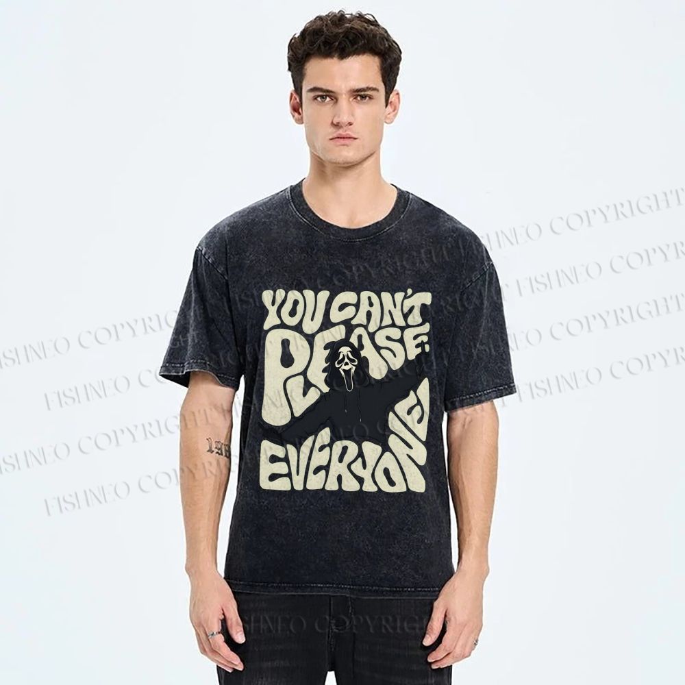 Unisex You Can't Please Everyone Printed Washed Tee