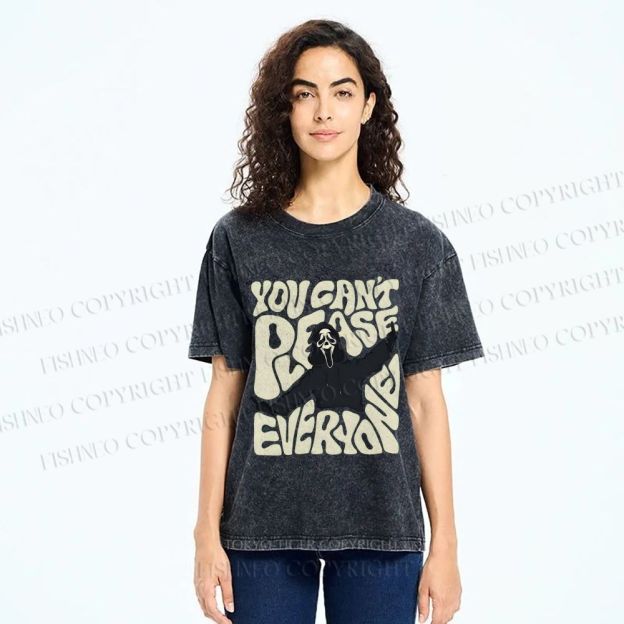 Unisex You Can't Please Everyone Printed Washed Tee