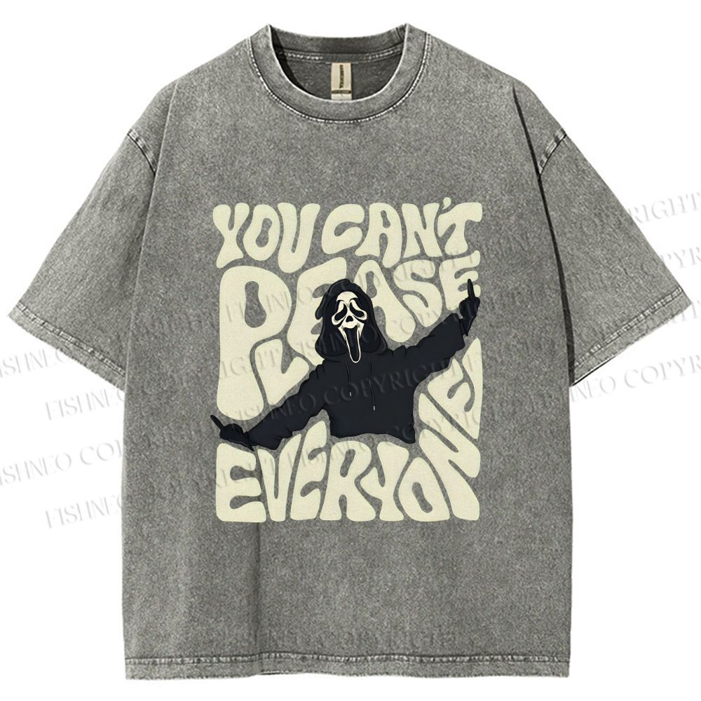 Unisex You Can't Please Everyone Printed Washed Tee