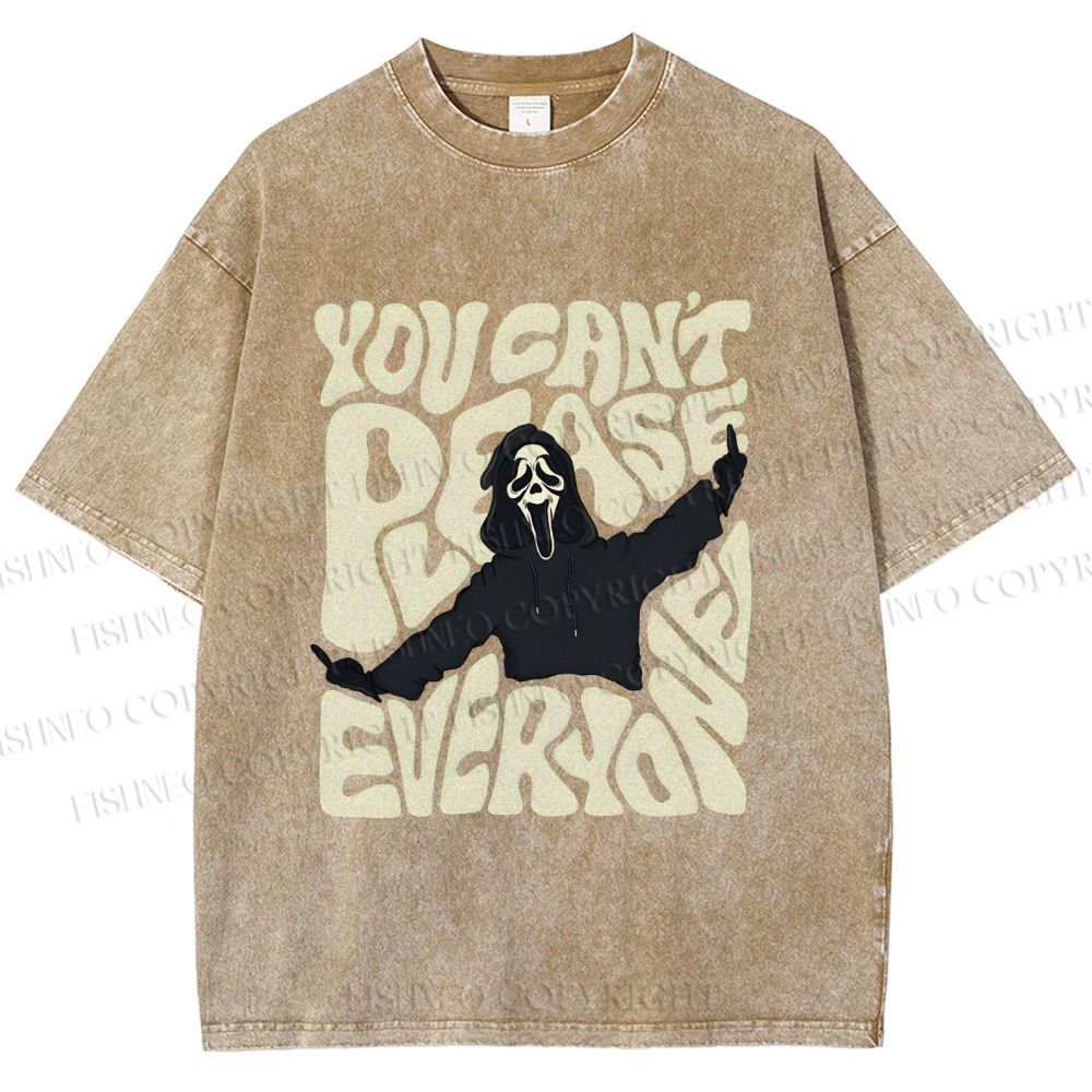 Unisex You Can't Please Everyone Printed Washed Tee