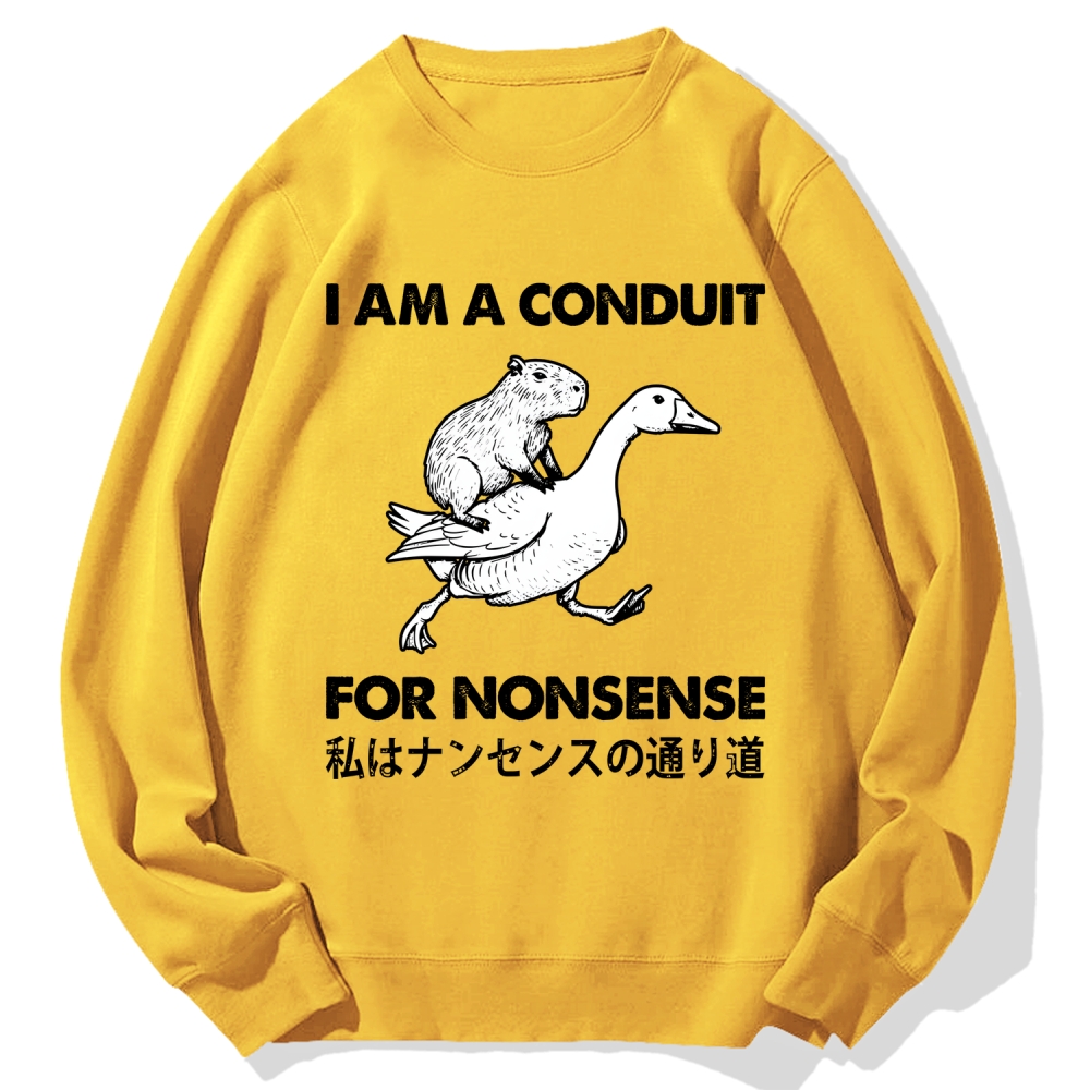 For Nonsense Cotton Sweatshirt