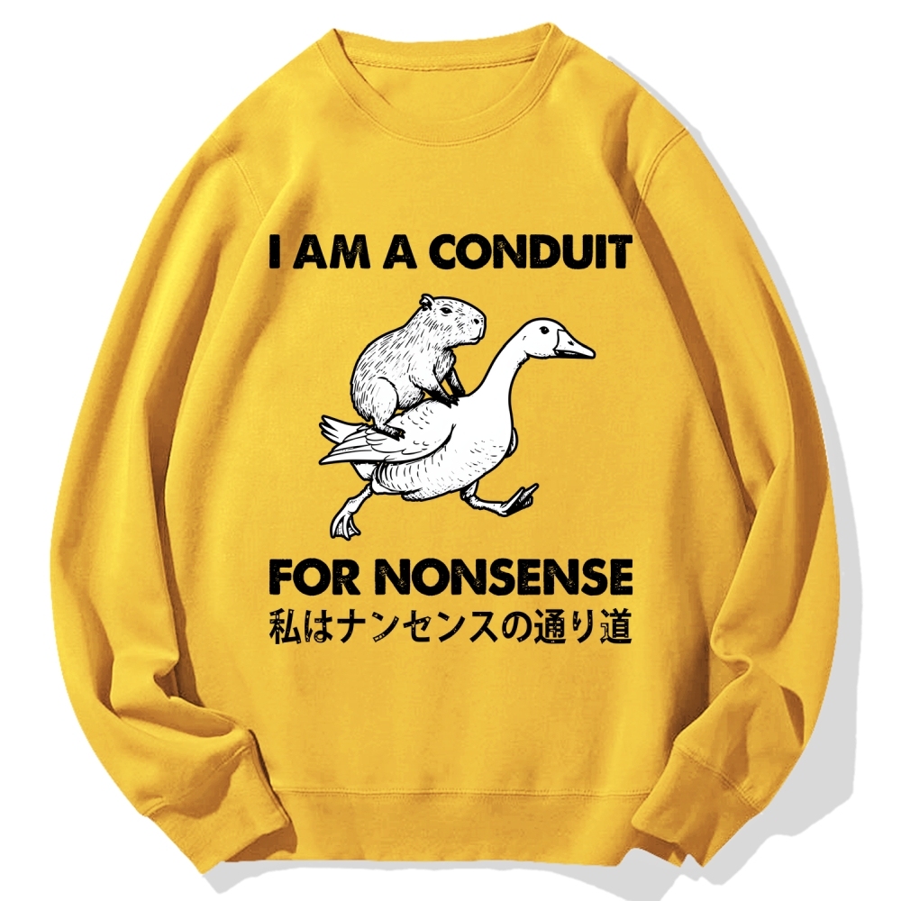 For Nonsense Cotton Sweatshirt