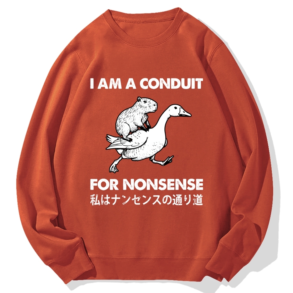 For Nonsense Cotton Sweatshirt