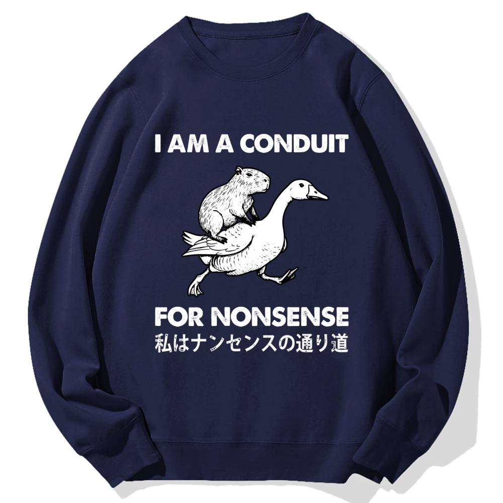 For Nonsense Cotton Sweatshirt