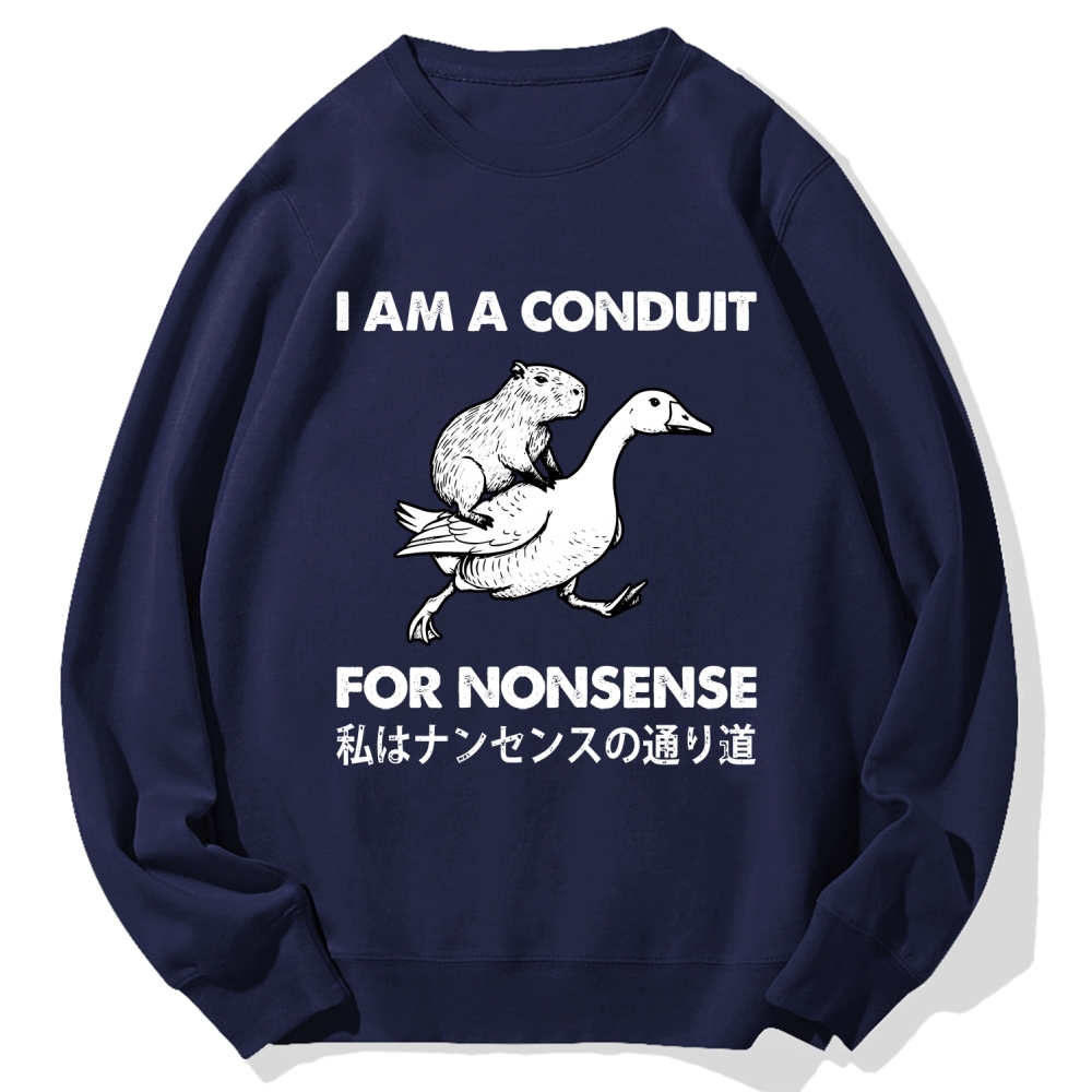 For Nonsense Cotton Sweatshirt