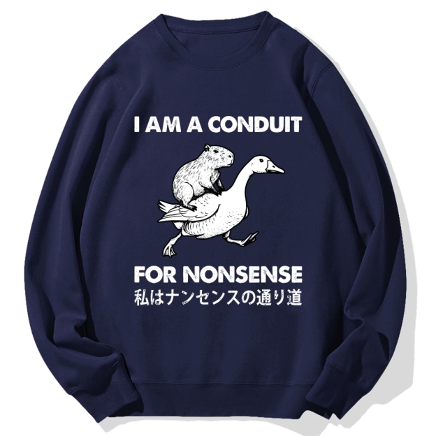 For Nonsense Cotton Sweatshirt