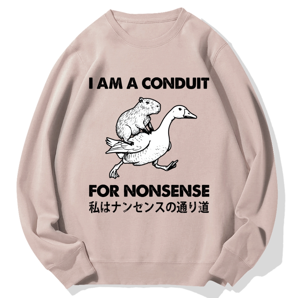 For Nonsense Cotton Sweatshirt