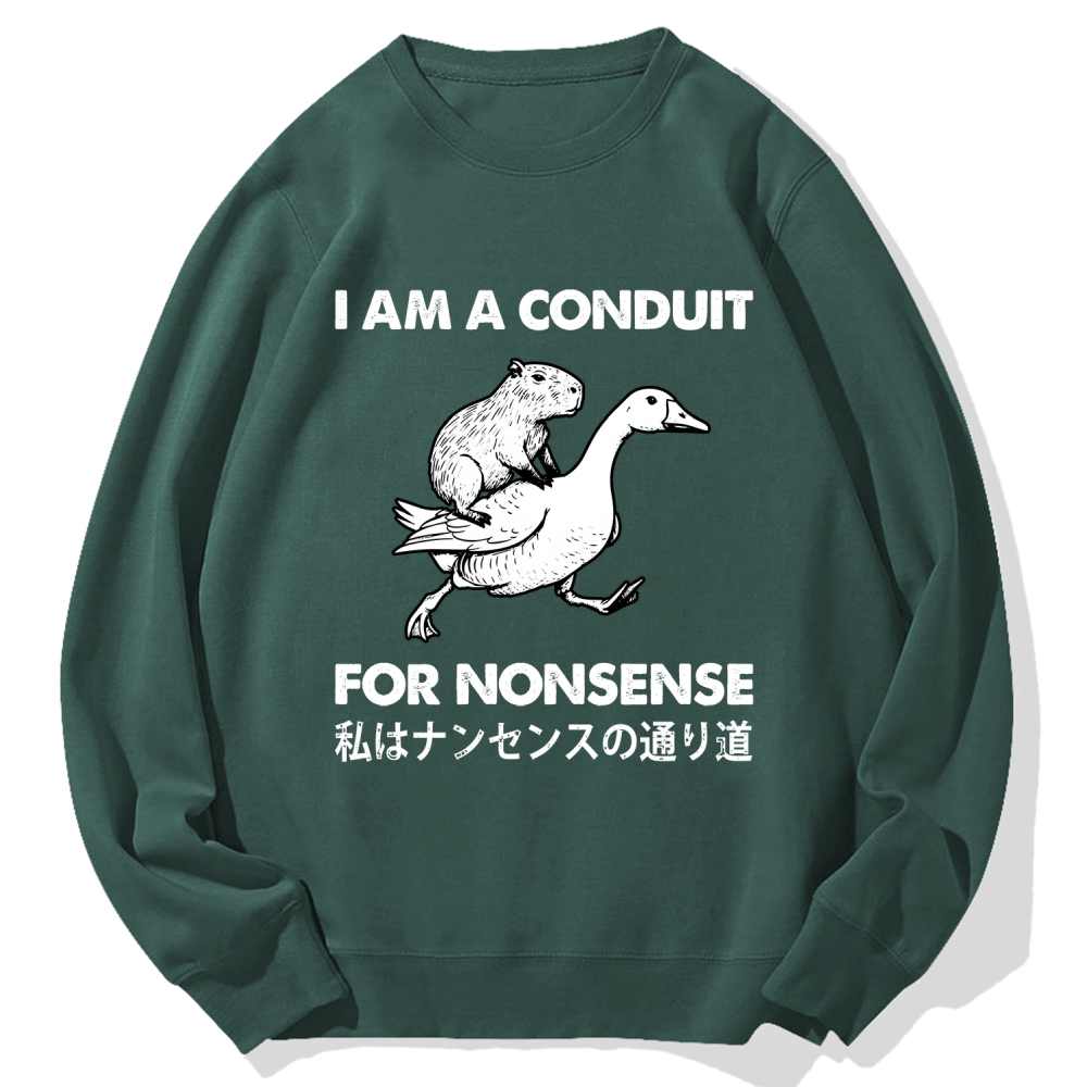 For Nonsense Cotton Sweatshirt