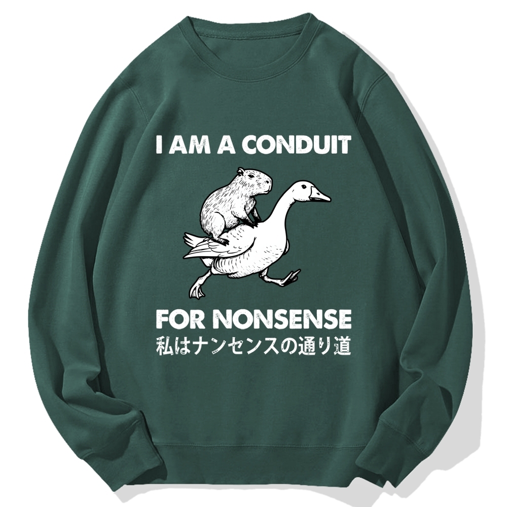 For Nonsense Cotton Sweatshirt