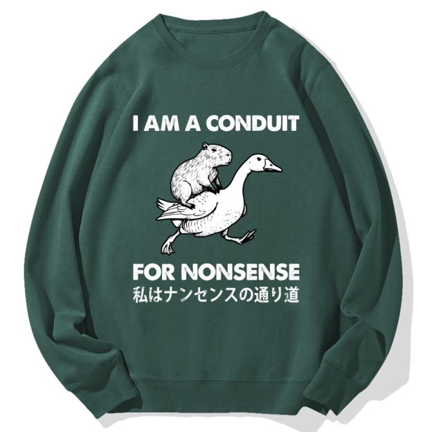 For Nonsense Cotton Sweatshirt