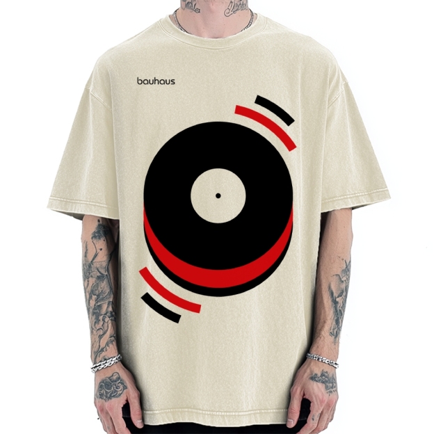 Unisex Musical Happiness Printed Washed T-shirt