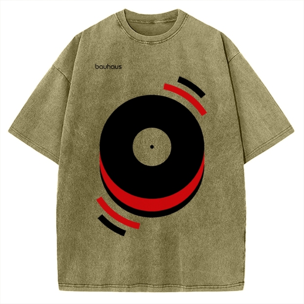 Unisex Musical Happiness Printed Washed T-shirt