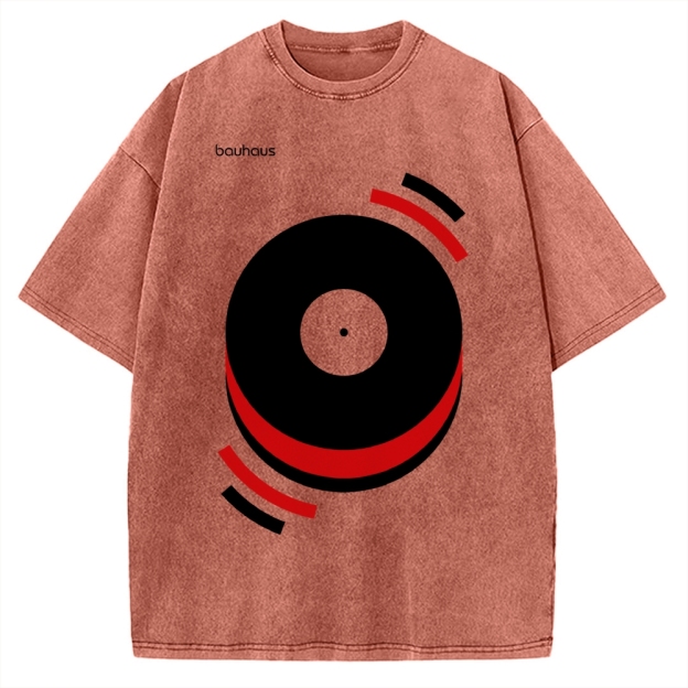 Unisex Musical Happiness Printed Washed T-shirt