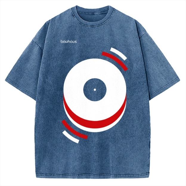 Unisex Musical Happiness Printed Washed T-shirt