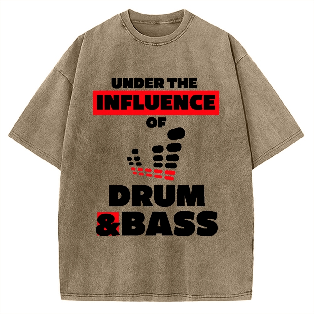 Under the Influence of Drum & Bass Vintage Washed T-shirt