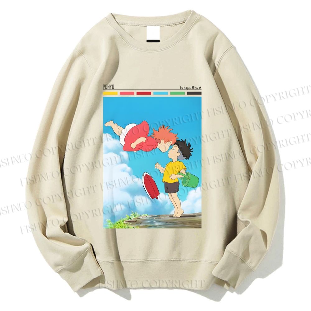 Unisex Ponyo Printed Sweatshirt