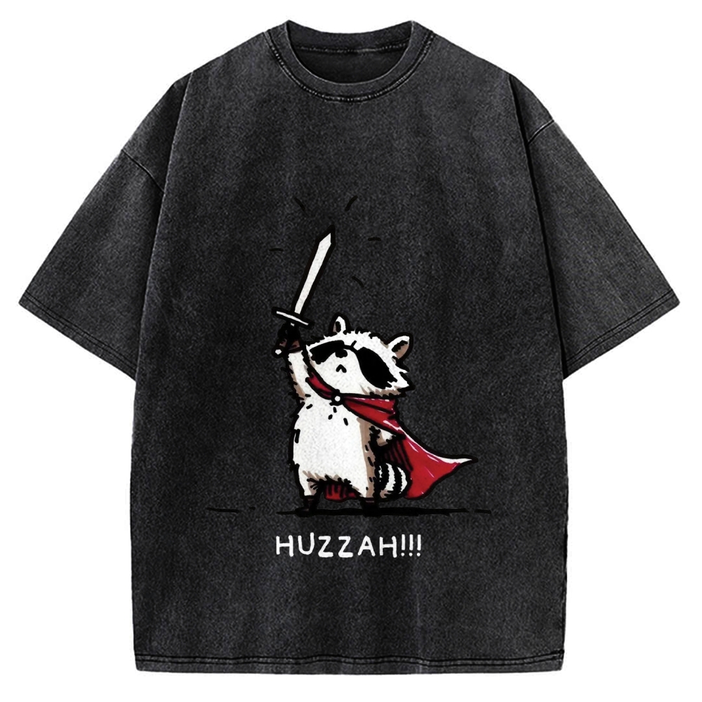 Huzzah Racoon Vintage Washed T-shirt